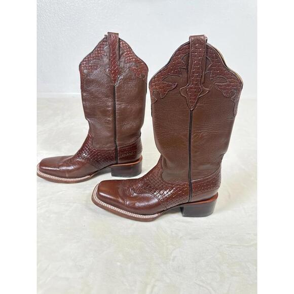 Women’s Sz 22.5 US Sz 6 Don Cuco Mexican Wester Cowboy Leather Boots main image 7